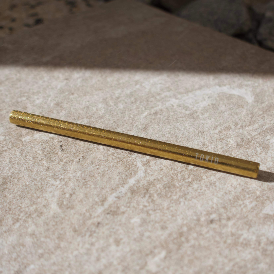 Stainless Steel Gold Straw