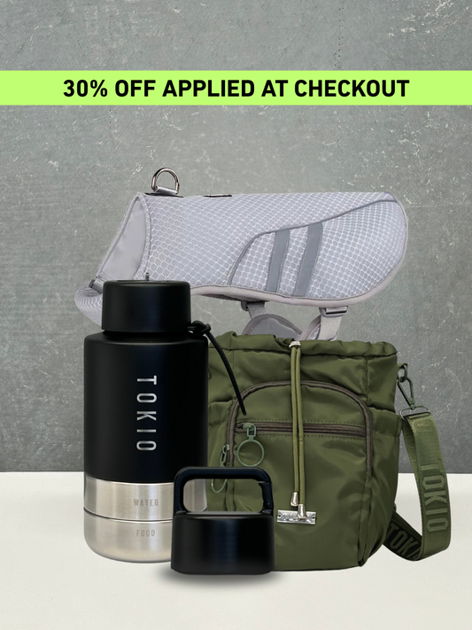 TOKIO Summer Bundle - Everyday Black, Bag Green & Cooling Harness + Trek Lid
