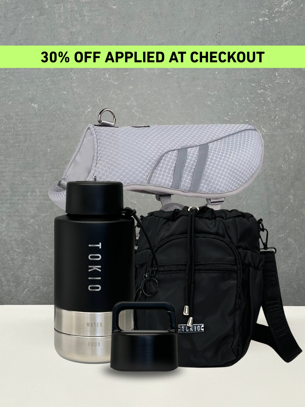 TOKIO Summer Bundle - Trek Black, Bag Black & Cooling Harness + Everyday Lid