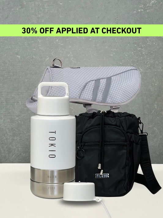 TOKIO Summer Bundle - Trek White, Bag Black & Cooling Harness + Everyday Lid