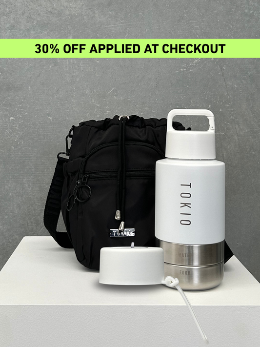 TOKIO Adventure Bundle - Trek White & Bag Black + Everyday Lid
