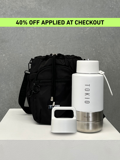 TOKIO Adventure Bundle - Everyday White & Bag Black + Trek Lid