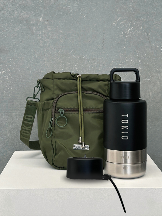 TOKIO Adventure Bundle - Trek Black & Bag Olive + Everyday Lid