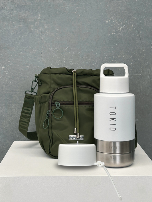 TOKIO Adventure Bundle - Trek White & Bag Olive + Everyday Lid