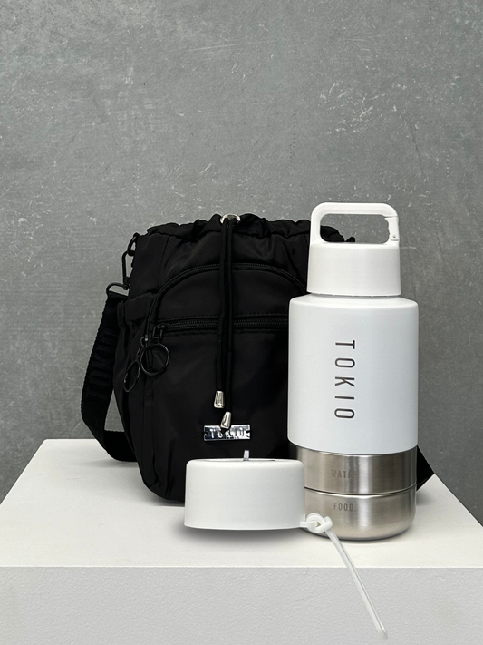 TOKIO Adventure Bundle - Trek White & Bag Black + Everyday Lid