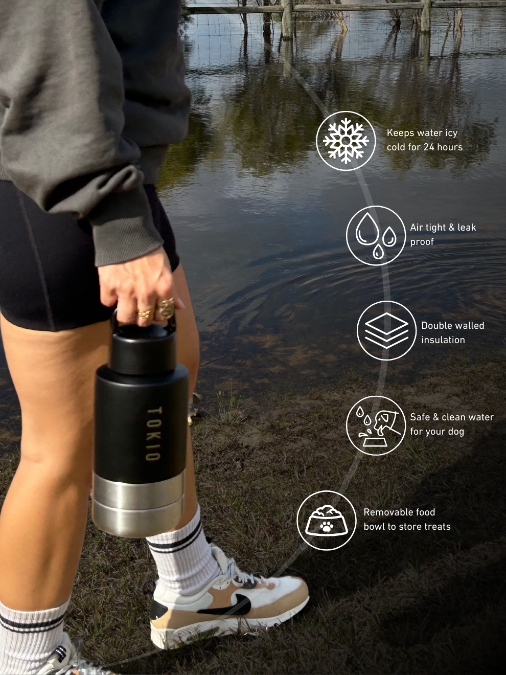 TOKIO Summer Bundle - Trek Black, Bag Green & Cooling Harness + Everyday Lid