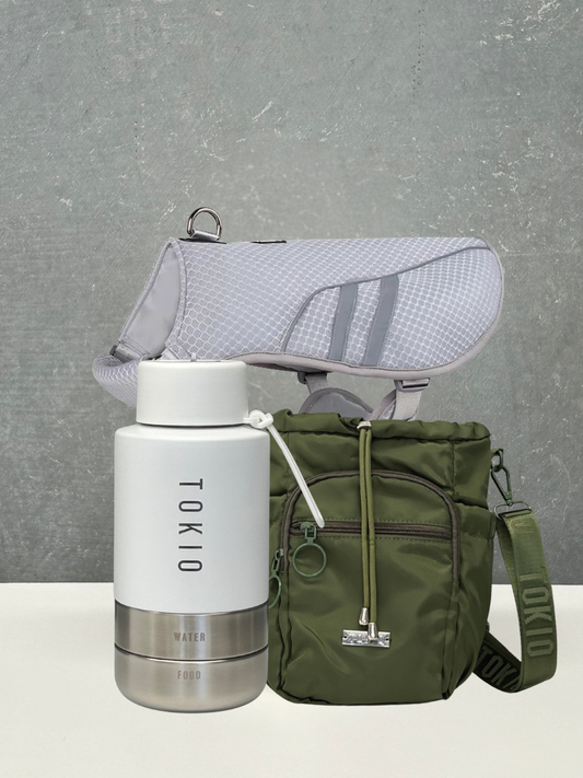 TOKIO Summer Bundle - Everyday White, Bag Green & Cooling Harness